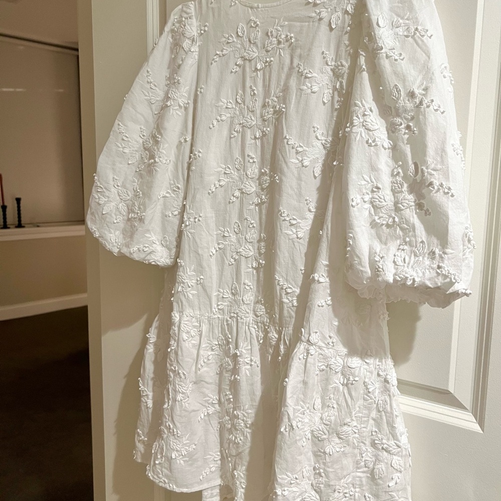 White Embroidery dress